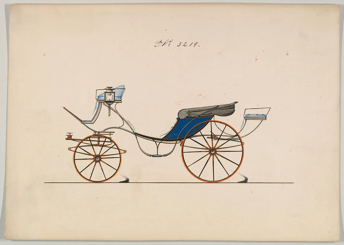 Design for Cabriolet or Victoria, no. 3219 — Brewster & Co.
