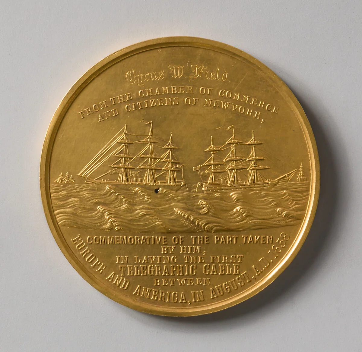 Congressional Medal to C. W. Field for the Successful Laying of the Atlantic Cable — Unknown