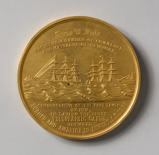 Congressional Medal to C. W. Field for the Successful Laying of the Atlantic Cable