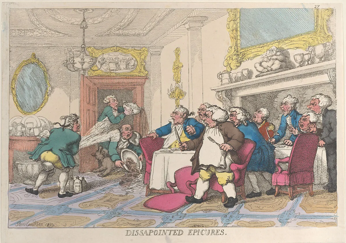 Disappointed Epicures — Thomas Tegg|Thomas Rowlandson