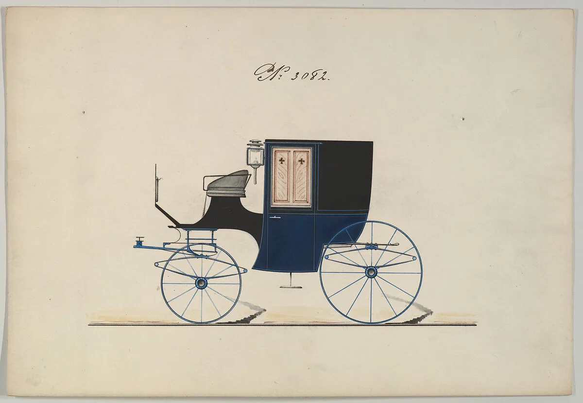 Design for Brougham, no. 3082 — Brewster & Co.