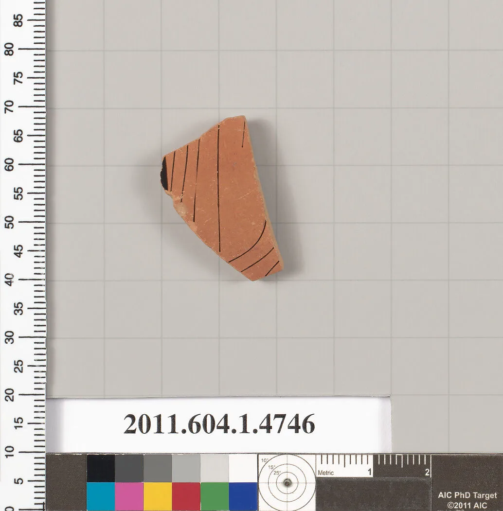 Terracotta fragment of a kylix (drinking cup) — Unknown