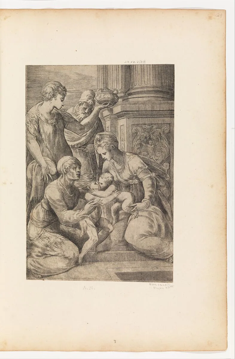 Holy Family with Saints — Andrea Schiavone (Andrea Meldola)
