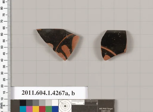 Terracotta rim fragments of kylikes (drinking cups)