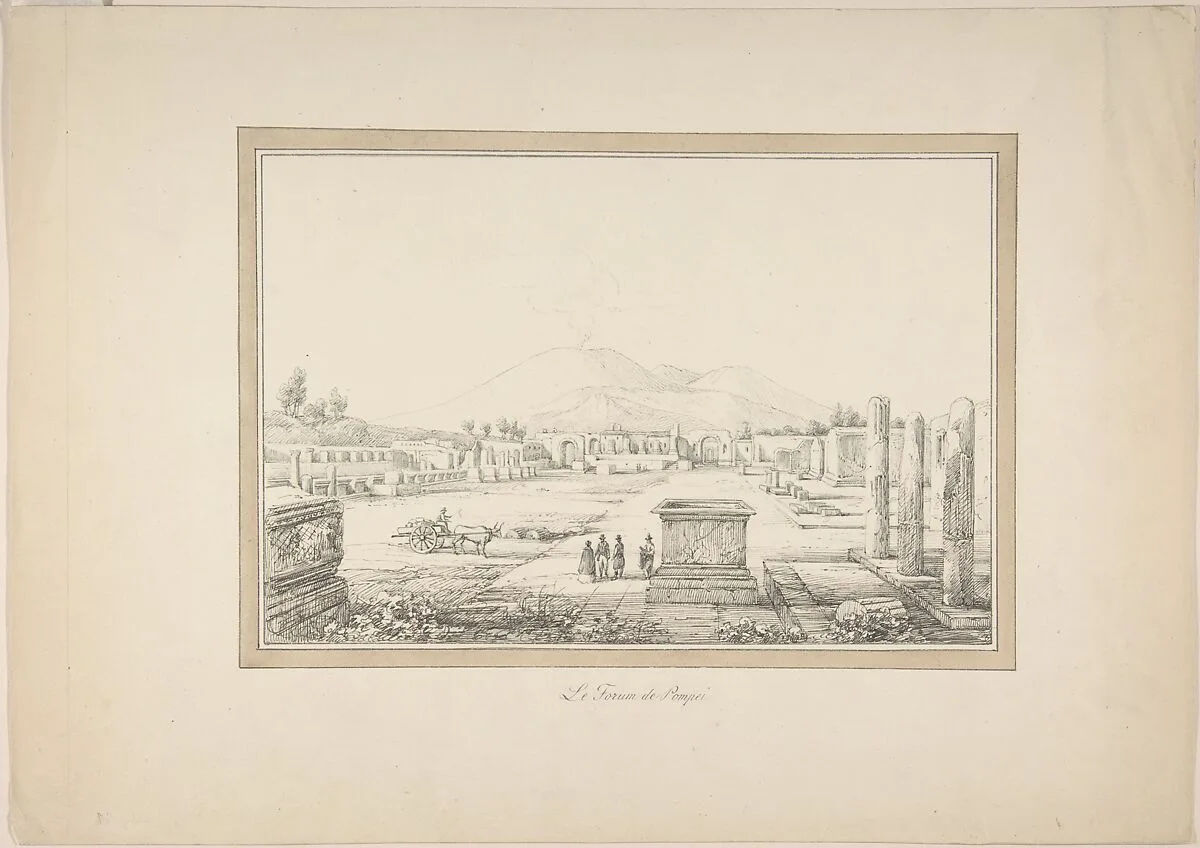 View of Pompeii — Anonymous, French, 19th century