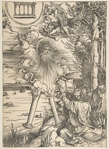 Saint John Swallowing the Book, from "The Apocalypse", Latin Edition