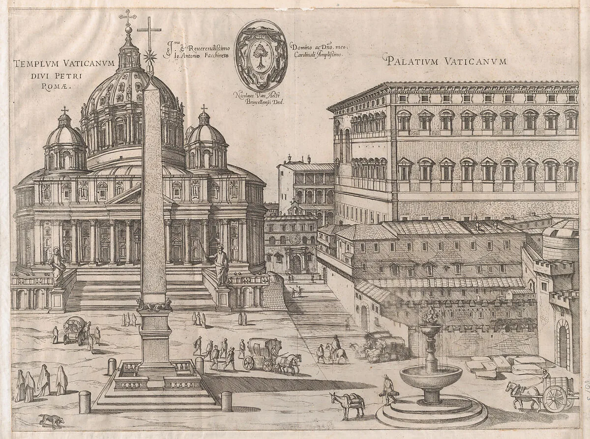Speculum Romanae Magnificentiae: St. Peter's — Nicolaus van Aelst|Anonymous