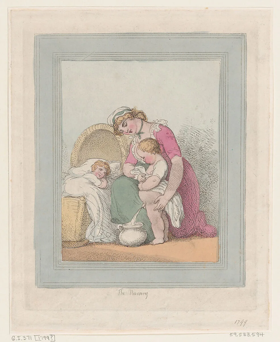 The Nursery — Thomas Rowlandson|Rudolph Ackermann, London