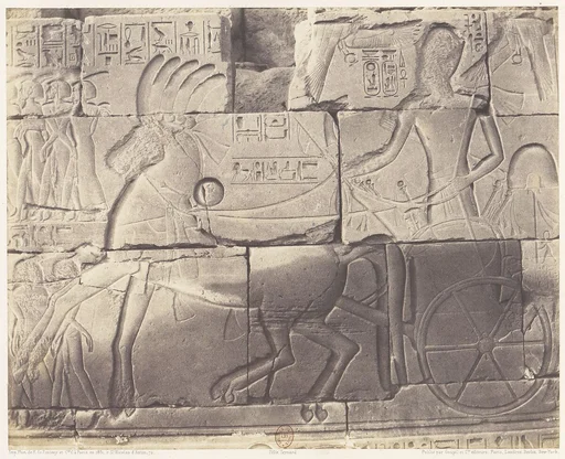 Karnak (Thèbes), Enciente du Palais - Détailes de Sculptures au Point N