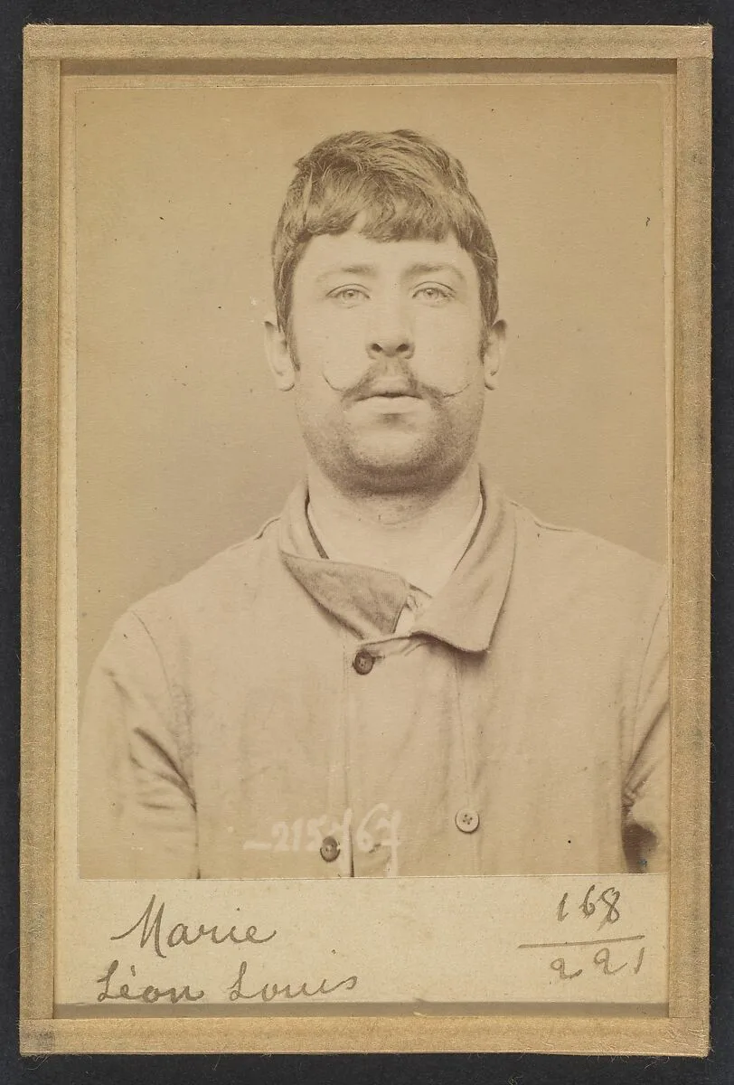 Marie. Léon, Louis. 23 ans, né le 19/8/70 à Adouzeval (Calvados). Couvreur. Anarchiste. 16/3/94. — Alphonse Bertillon