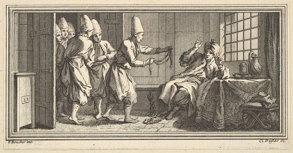 Bringing Rope to the Prisoner — Claude Augustin Duflos le Jeune|François Boucher