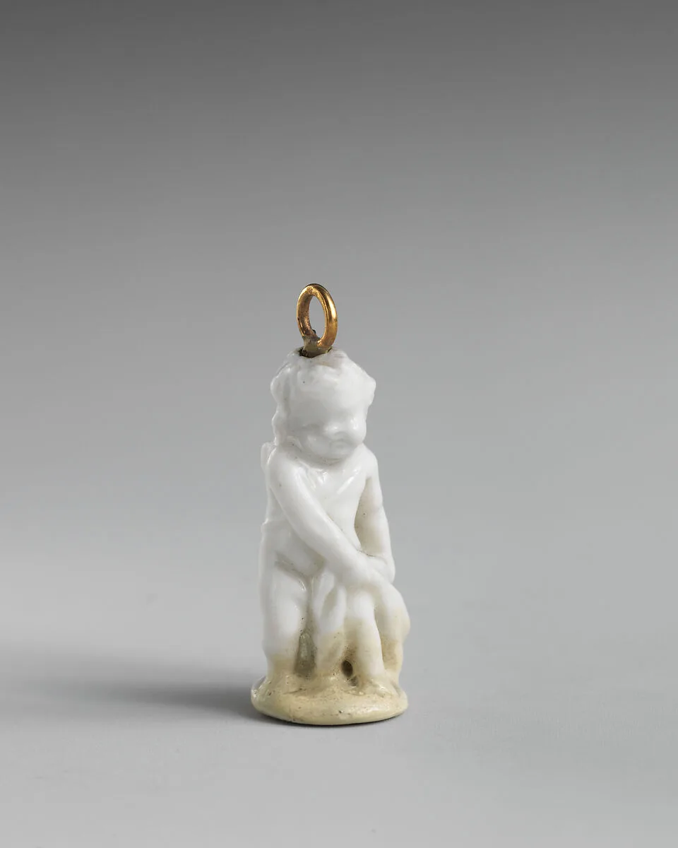 Miniature seal in the form of Cupid — Chelsea Porcelain Manufactory