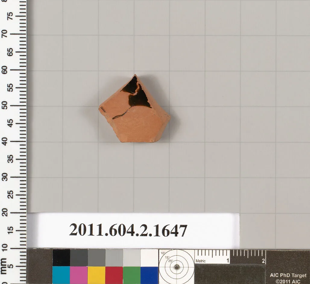 Terracotta fragment of a skyphos (deep drinking cup) — Unknown