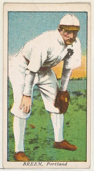 Breen, Portland, from the "Obak Baseball Players" set (T212), issued by the American Tobacco Company to promote Obak Mouthpiece Cigarettes — American Tobacco Company