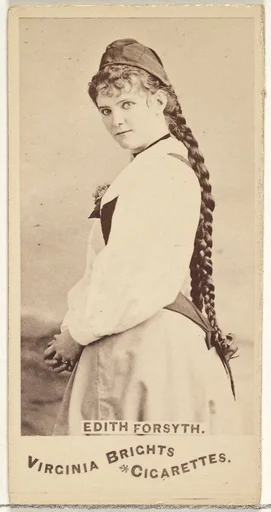 Edith Forsyth, from the Actors and Actresses series (N45, Type 1) for Virginia Brights Cigarettes