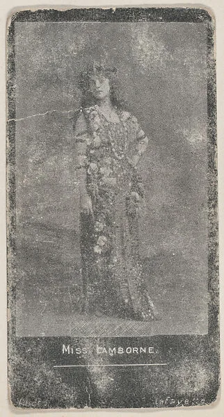 Miss Camborne, Actress trade card (W500) — Unknown