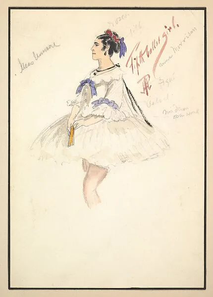 Costume Design for 'Fifth Ballet Girl' (Short White Dress) — Percy Anderson