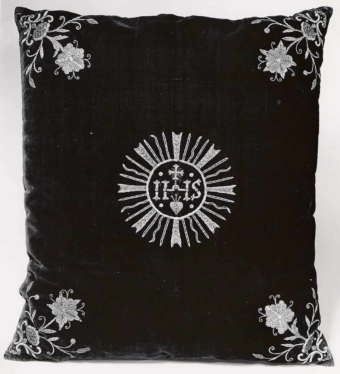 Chalice Veil Made into a Cushion — Unknown