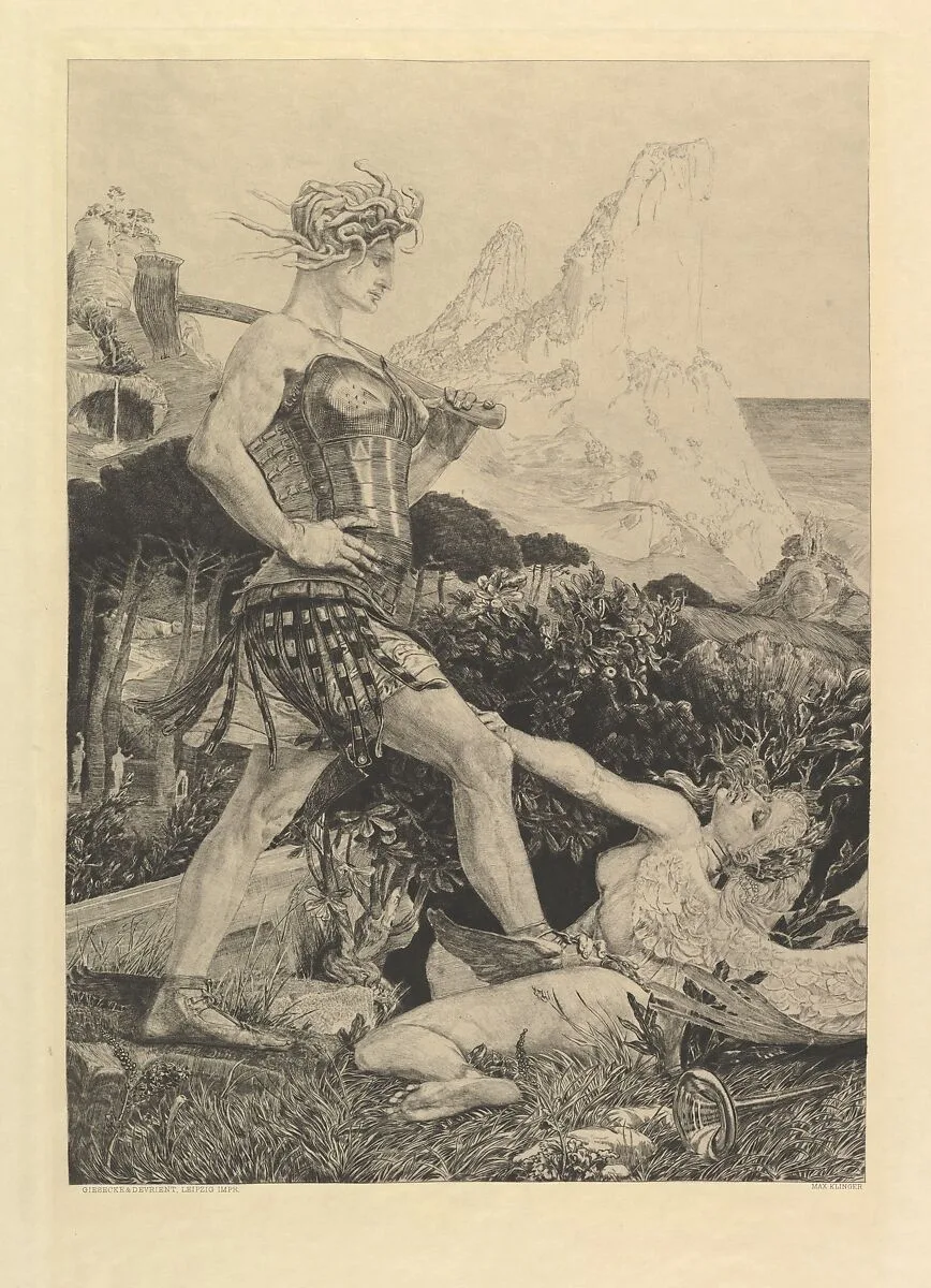 Zeit und Ruhm, from the series Vom Tode Zweiter Teil — Max Klinger