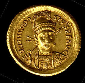 Gold Solidus of Theodosius II (408–50) — Unknown