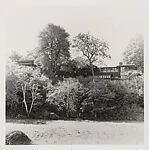 Exterior of Northome, from the lake, the summer residence of Mr. and Mrs. Francis W. Little in Wayzata, Minnesota, designed by Frank Lloyd Wright, 1912-1914
