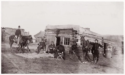 Headquarters, Co. F, 11th Rhode Island Infantry, Miner's Hill, Virginia