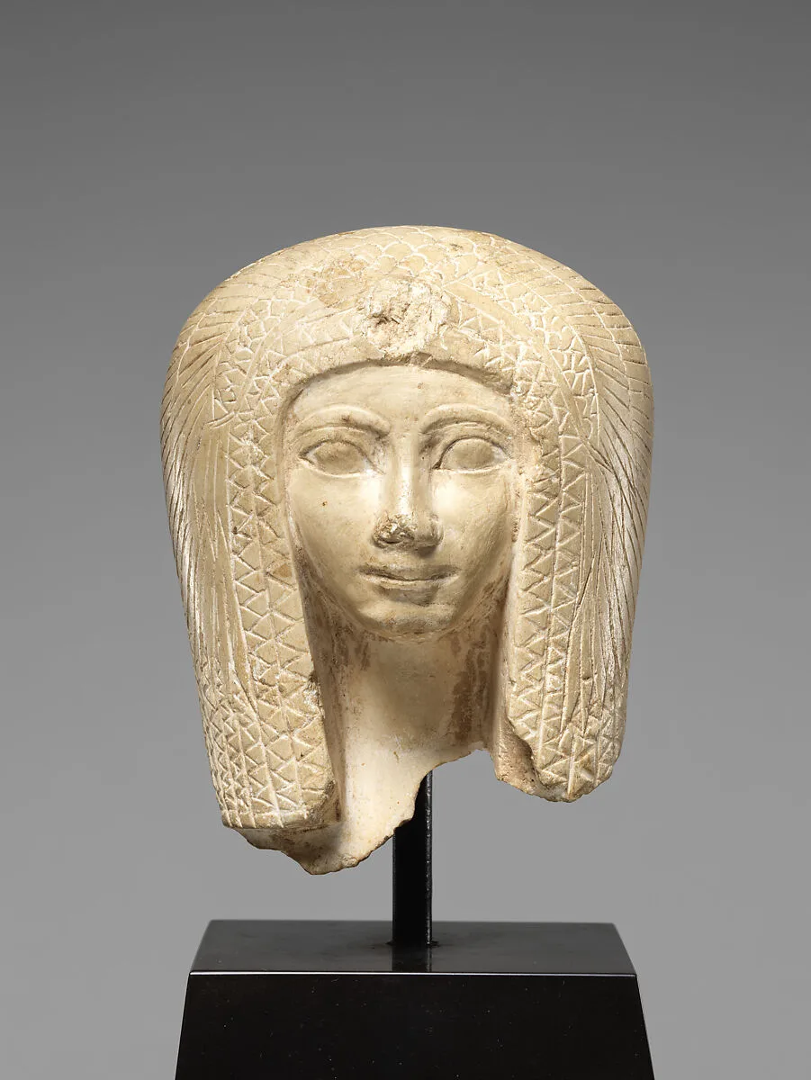 Head of a Queen Wearing a Vulture Headdress — Unknown