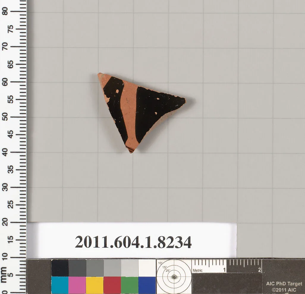 Terracotta fragment of a kylix (drinking cup) — Unknown