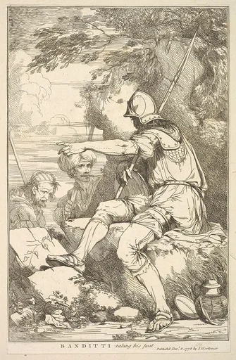 Banditti Taking His Post, from "Fifteen Etchings Dedicated to Sir Joshua Reynolds"