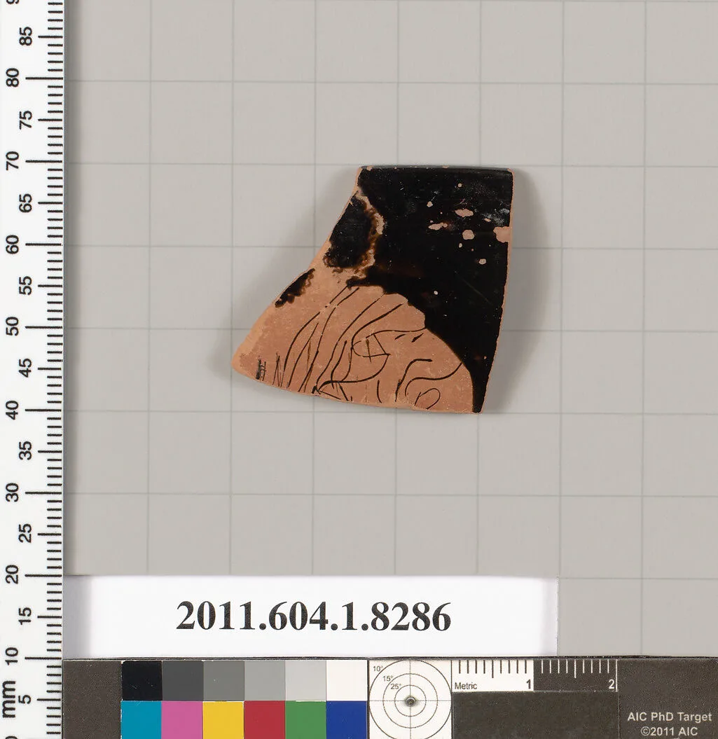 Terracotta rim fragment of a kylix (drinking cup) — Unknown