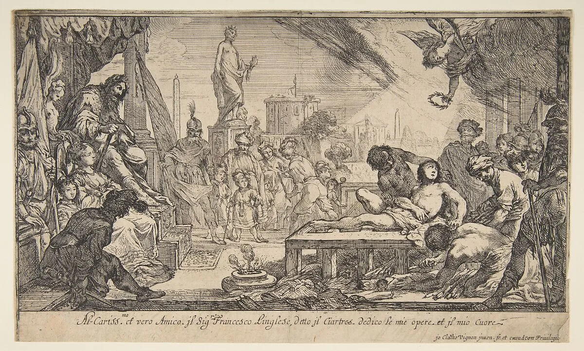 The Martyrdom of St. Lawrence — Claude Vignon|François Langlois