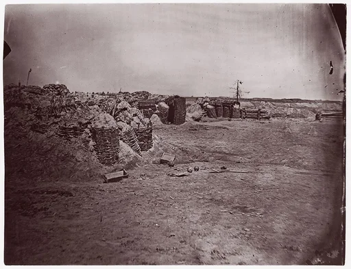 [Earthworks in Interior of Fort Mahone, in Front of Petersburg, Virginia]