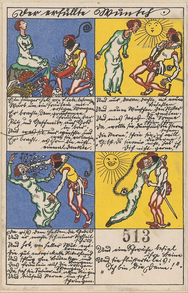 A Fulfilled Wish (Der erfüllte Wunsch) — Wiener Werkstätte|Moriz Jung