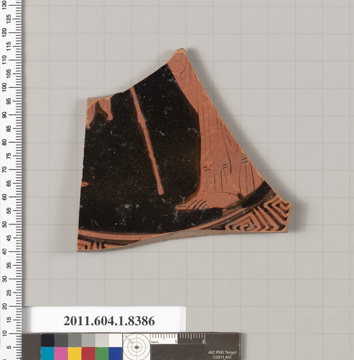 Terracotta fragment of a kylix (drinking cup) — Unknown