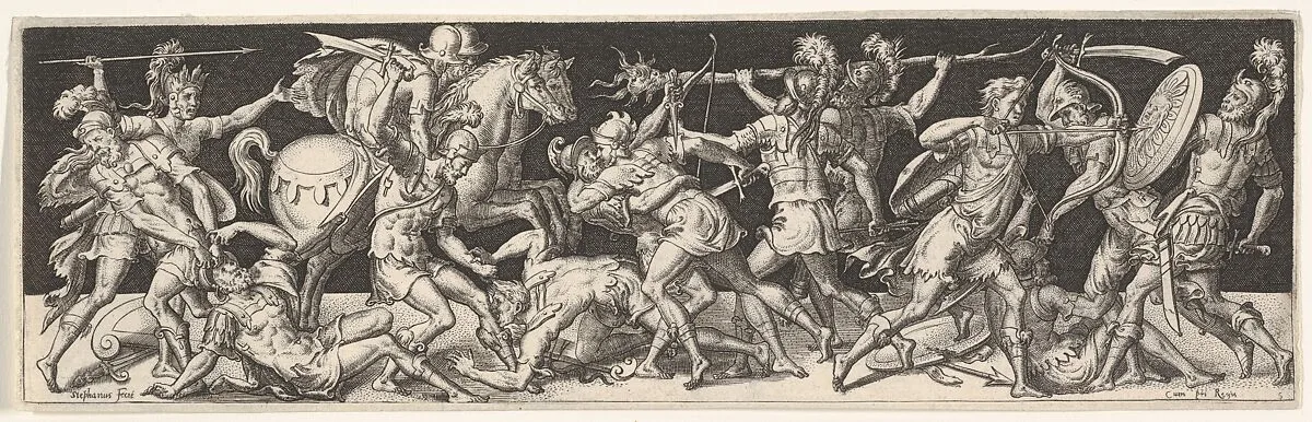 Plate from Battles and Victories (Combats et Triomphes) — Etienne Delaune