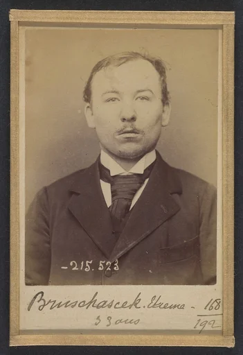 Bruchaesen. Etienne. 31 ans, né à Mag Levard (Hongrie). Tailleur d'habits. Anarchiste. 11/3/94.