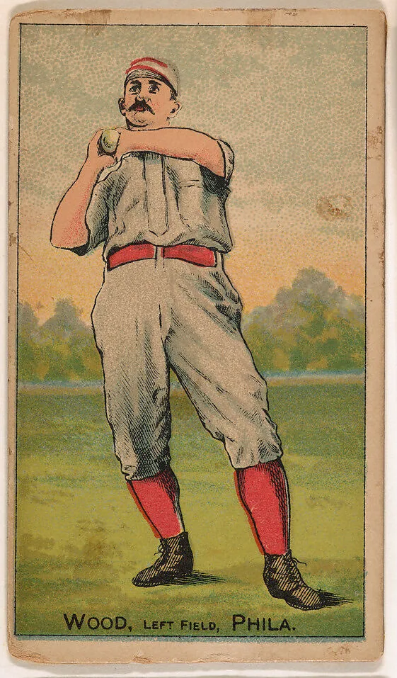 Wood, Left Field, Phila., from the Gold Coin series (N284) for Gold Coin Chewing Tobacco — D. Buchner & Co., New York