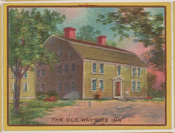The Old Wayside Inn, collector card from the Famous Buildings series (D30), issued by the Weber Baking Company — Weber Baking Company
