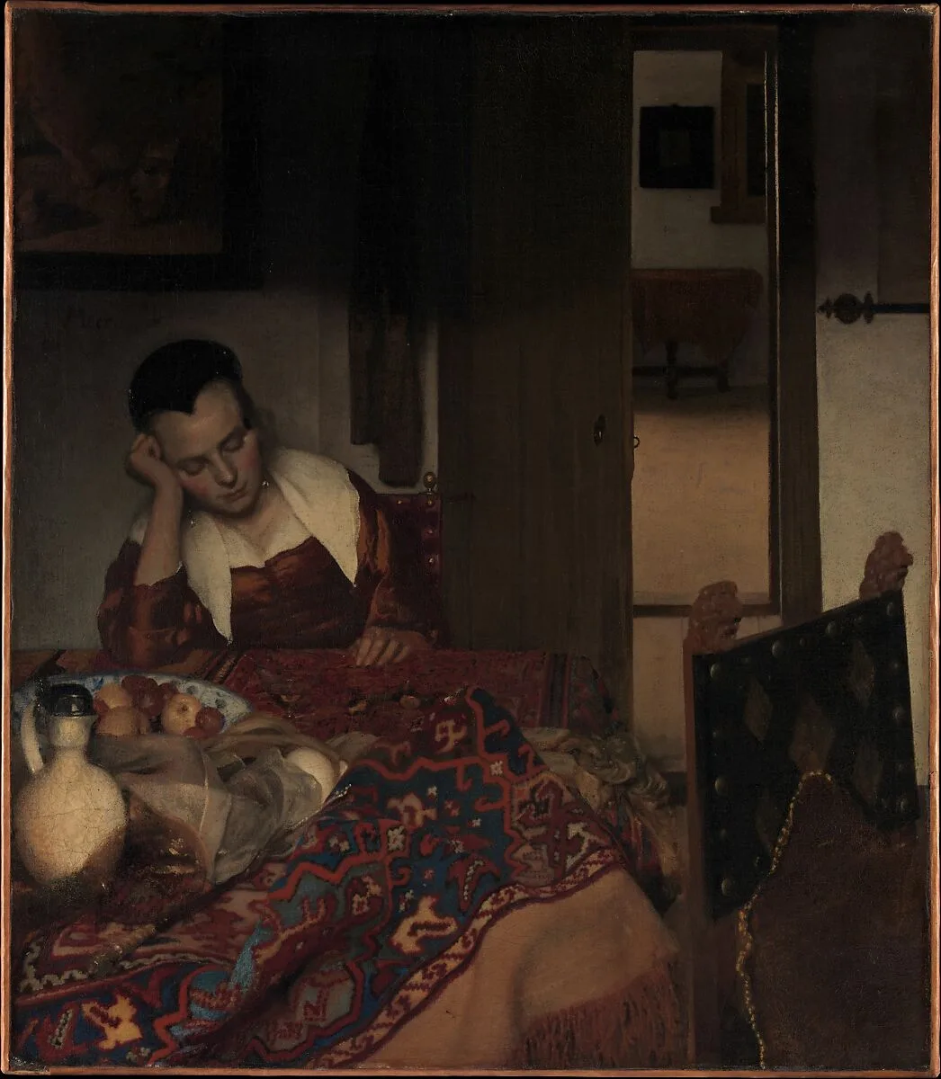 A Maid Asleep — Johannes Vermeer