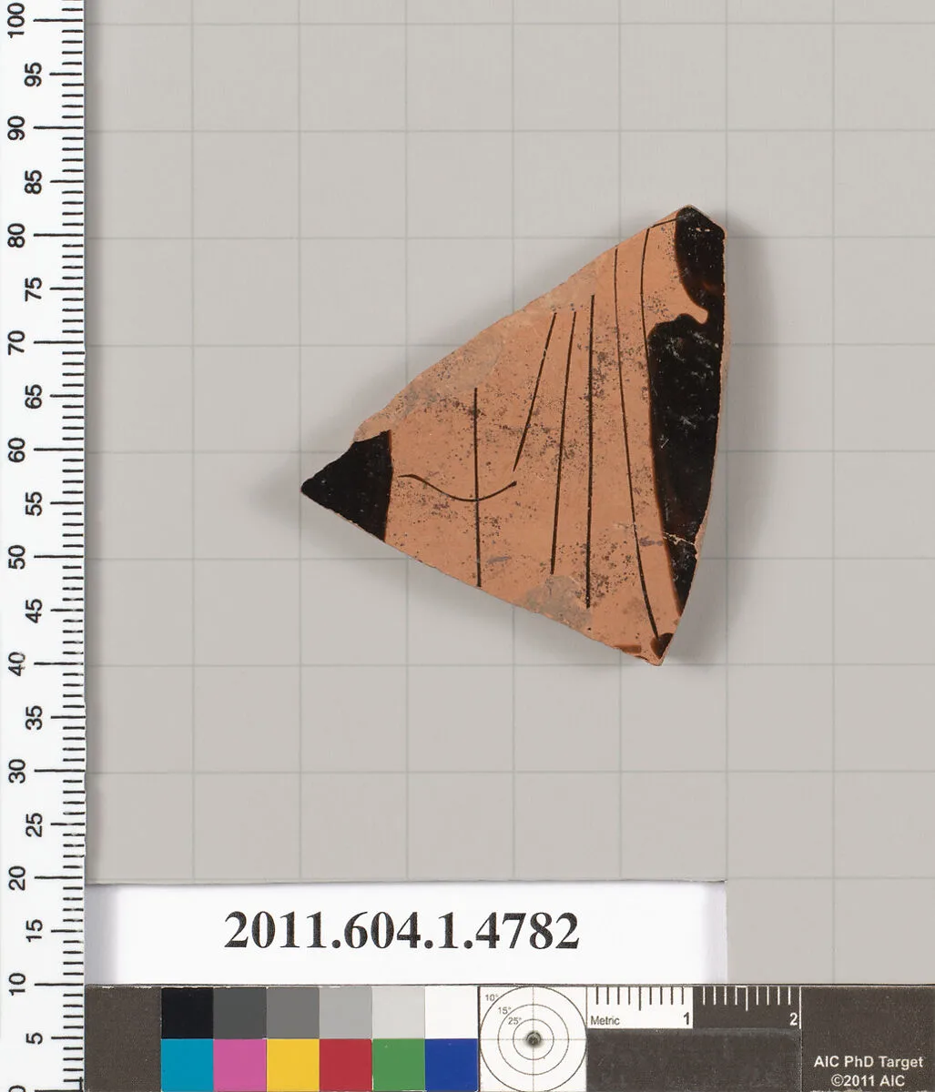Terracotta fragment of a kylix (drinking cup) — Unknown