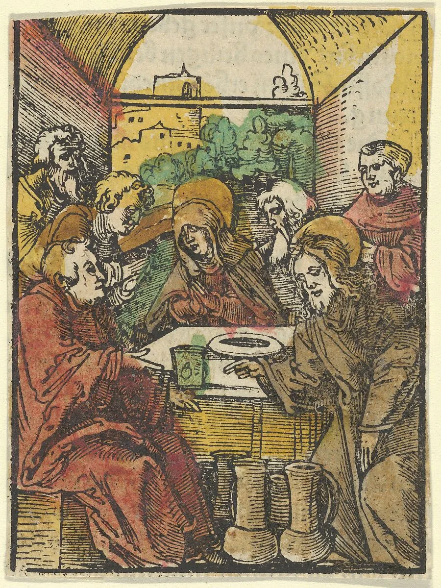 The Wedding at Cana, from Das Plenarium — Hans Schäufelein|Adam Petri