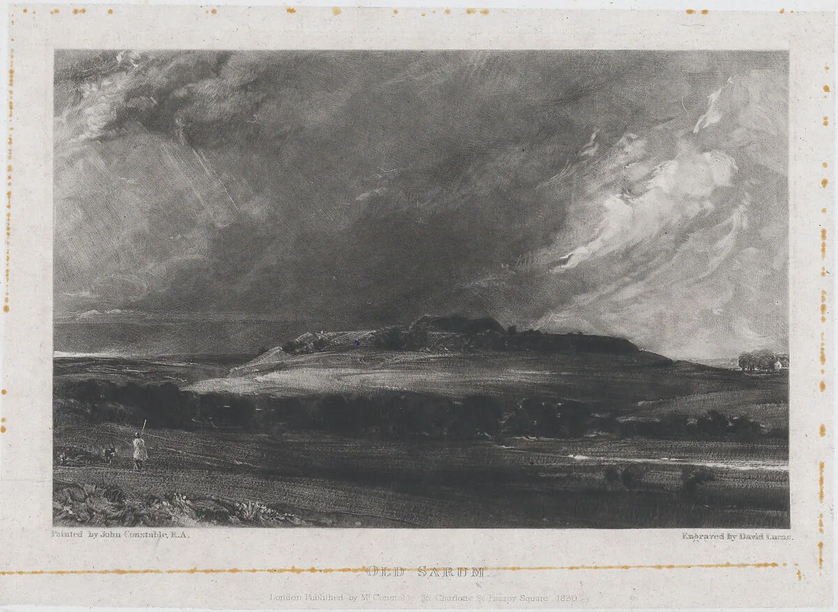 Old Sarum — David Lucas|John Constable