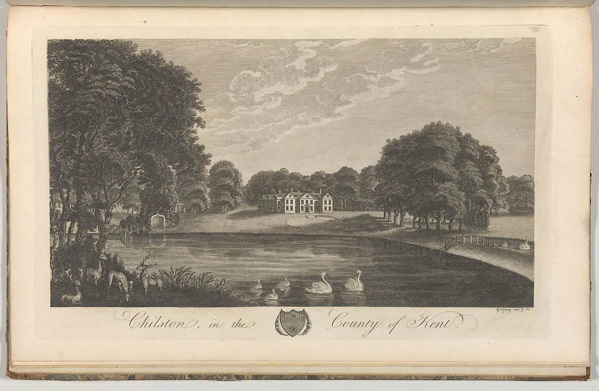Somerhill, near Tunbridge, in the County of Kent, from Edward Hasted's, The History and Topographical Survey of the County of Kent, vols. 1-3 — Richard Bernard Godfrey