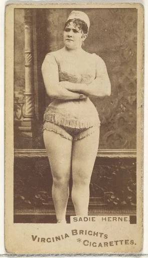 Sadie Herne, from the Actors and Actresses series (N45, Type 1) for Virginia Brights Cigarettes