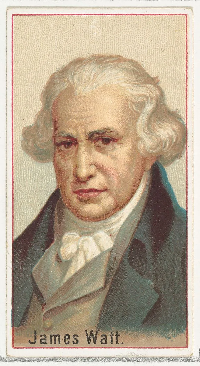 James Watt, printer's sample for the World's Inventors souvenir album (A25) for Allen & Ginter Cigarettes — Allen & Ginter