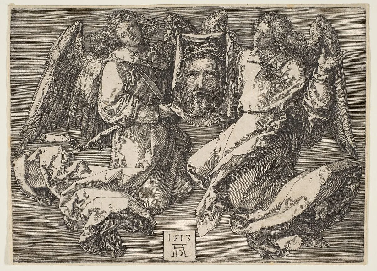 Sudarium Held by Two Angels — Albrecht Dürer