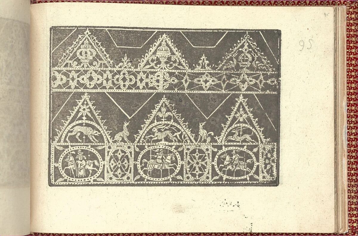 Corona delle Nobili et Virtuose Donne: Libro I-IV, page 95 (recto) — Cesare Vecellio