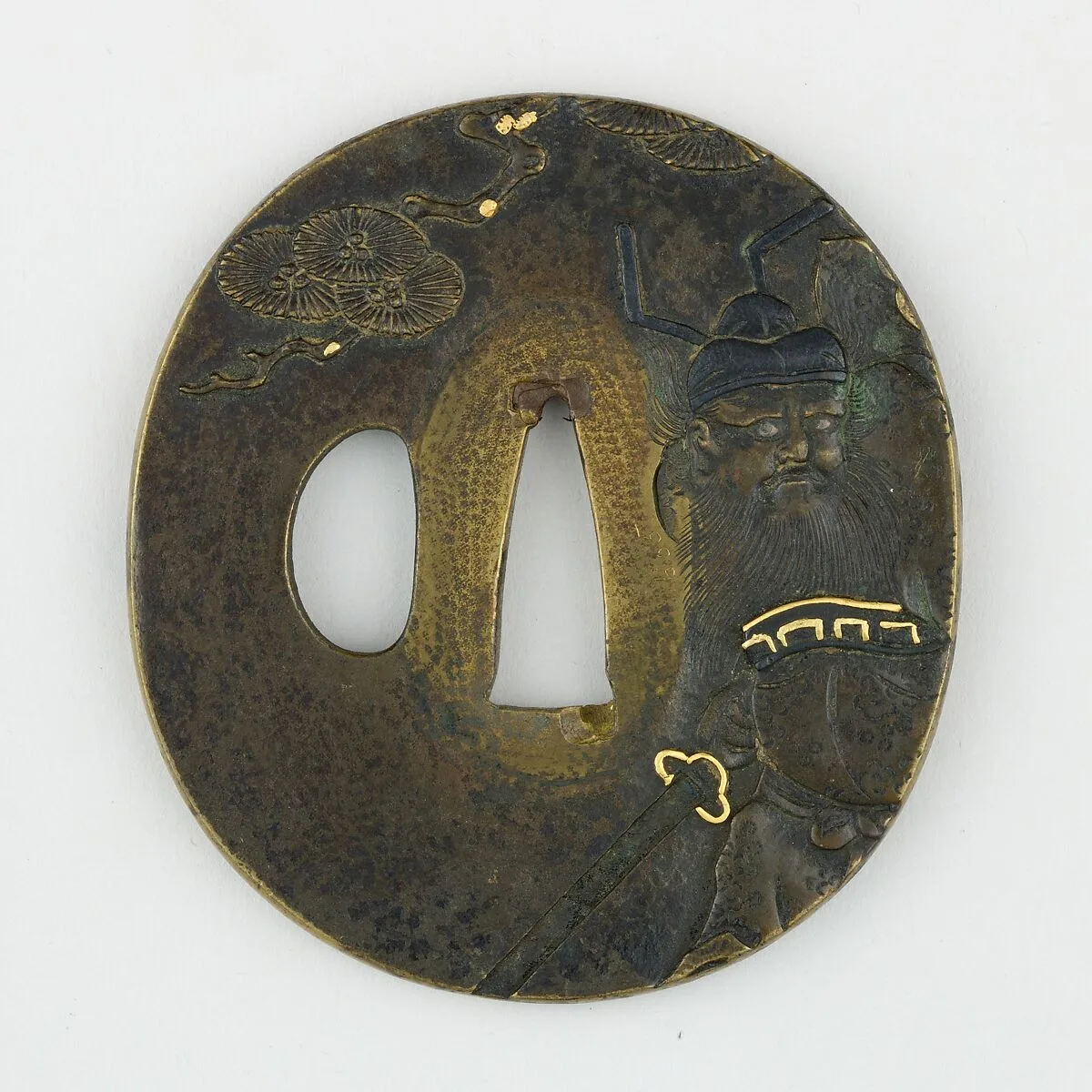 Sword Guard (<i>Tsuba</i>) Depicting Shōki the Demon Queller (鬼鍾馗図鐔) — Unknown