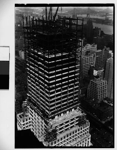 [Chrysler Building Construction Site, From Roof of Chanin Building, New York City]