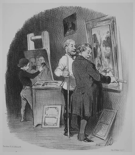Votre tableau me plairait aussi...., from Les Bons Bourgeois, published in Le Charivari, October 12, 1846